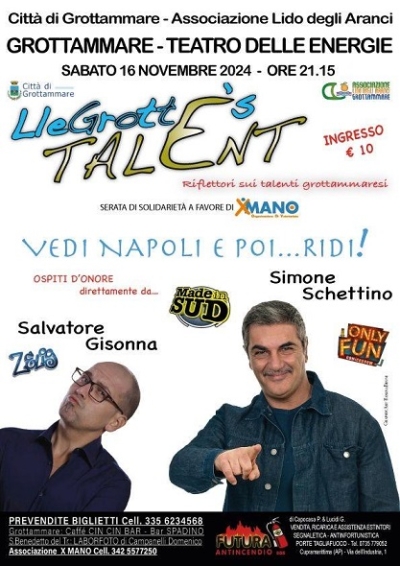Bertoli si avvicina al sold-out, la Lido degli Aranci inizia con il botto la stagione di eventi invernale a Grottammare