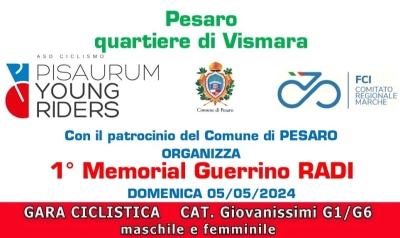 Domenica da trascorrere in sella per i giovani pesaresi grazie al Memorial Guerrino Radi