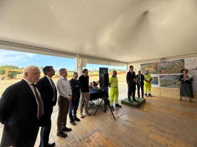 Ancona, avviati i lavori per il nuovo collegamento tra il porto e la SS16 “Adriatica”. Il presidente Acquaroli: “Una giornata storica per  Ancona e le Marche”