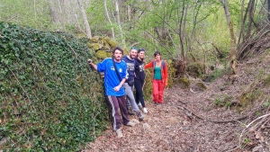 Arquata - In campo i volontari di "Arquata Potest": riqualificata l'area della chiesa del Santissimo Salvatore