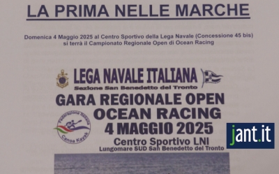 PRIMA VOLTA DI UNA TAPPA OPEN OCEAN RACING A SAN BENEDETTO DEL TRONTO