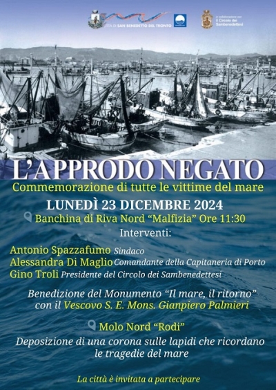 “Approdo Negato”, la commemorazione nel giorno della tragedia del “Rodi”