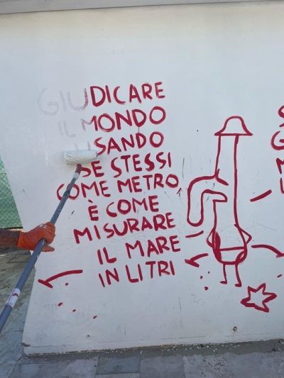 Dal murale che rinasce a “Il mondo disegnato” 2025