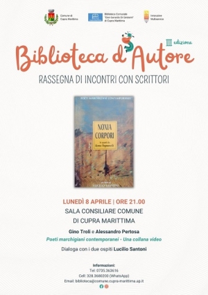 3&deg; edizione Biblioteca d'Autore poeti marchigiani contemporanei, una collana video