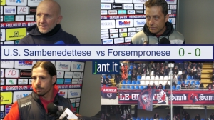 Interviste del dopo gara di U.S. Sambenedettese vs Forsempronese