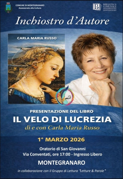 Un appuntamento con la lettura: Carla Maria Russo e “Il Velo di Lucrezia”