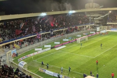 Coreografia choc nel derby Sambenedettese-Ascoli, cinque anni di Daspo per un tifoso