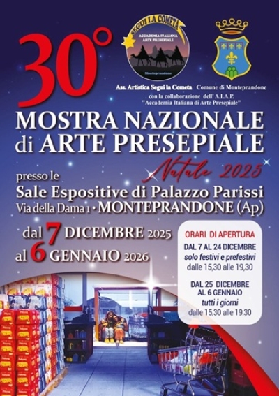 Monteprandone festeggia i 30 anni della Mostra nazionale di Arte Presepiale