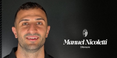 Ascoli Calcio - Ufficiale l'arrivo in bianconero del difensore Nicoletti
