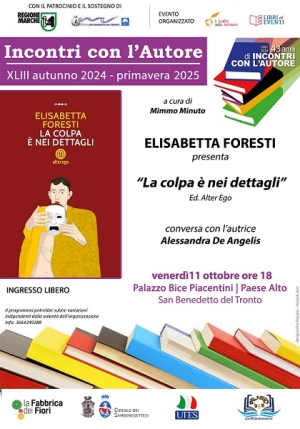 Elisabetta Foresti presenta il libro &ldquo;La colpa &egrave; nei dettagli"