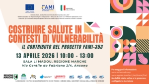 Salute e migrazione: il 13 aprile alla Regione Marche il seminario sul progetto FAMI-353
