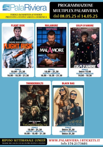 Nuova programmazione Multiplex Palariviera di San Benedetto del Tronto