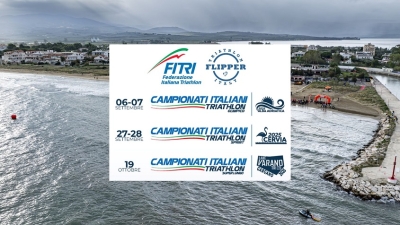 Flipper Triathlon organizzerà tre Campionati Italiani nel 2025