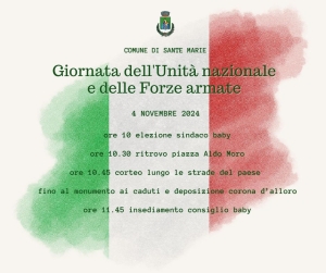 Il Comune di Sante Marie celebra la Giornata dell'Unit&agrave; Nazionale e delle Forze Armate