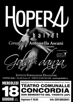 A San Benedetto gal&agrave; di danza HOPERA BALLET Istituto Formazione Danzatori