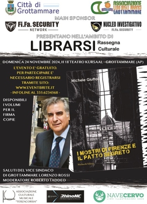 La Lido degli Aranci di Grottammare si prepara per Michele Giuttari e il Mostro di Firenze a &ldquo;Librarsi&rdquo;