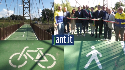 Inaugurato il ponte ciclopedonale di Colli del Tronto
