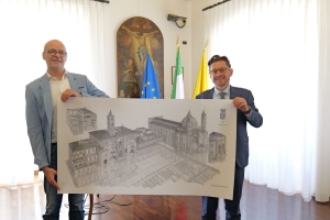 Ascoli Piceno - Le meraviglie della citt&agrave; nel disegno realizzato dall'architetto Beverati