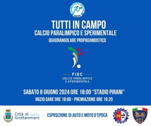 &ldquo;Tutti in campo&rdquo;, lo Stadio Pirani ospita il calcio paralimpico