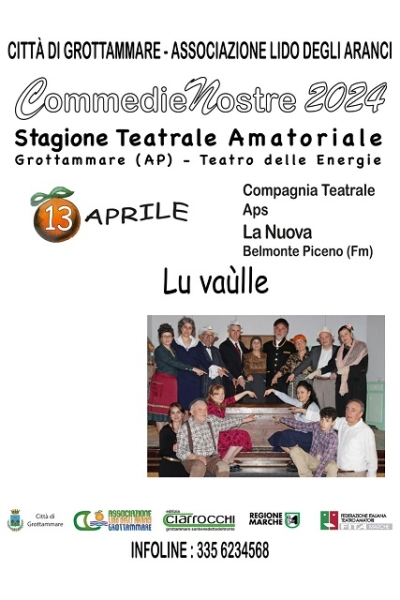 Sabato 13 aprile in scena a COMMEDIE NOSTRE 