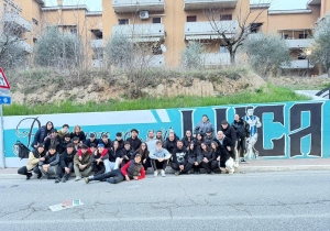 Un murale per Luca Bernabei