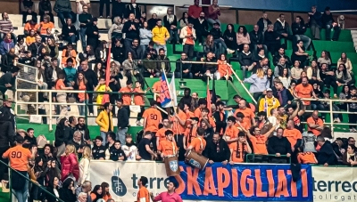 Oltre 500 tifosi fermani sugli spalti del palas di Siena per spingere la Yuasa Battery Grottazzolina in Superlega