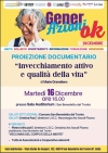PROGETTO GENERAZIONI OK, INVECCHIAMENTO ATTIVO E QUALITA&rsquo; DELLA VITA