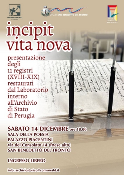 Restaurati undici registri della “Comunità di San Benedetto”