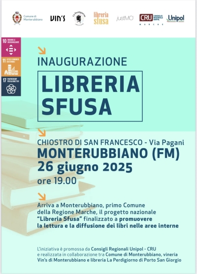 MONTERUBBIANO È IL PRIMO COMUNE DELLA REGIONE MARCHE AD ADERIRE AL PROGETTO NAZIONALE