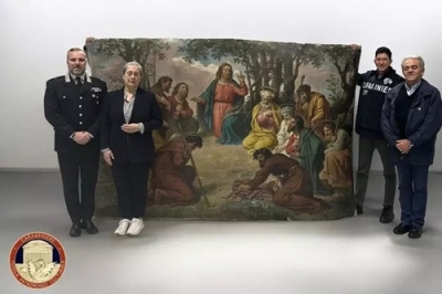 I carabinieri ritrovano in una chiesa dipinto del XIX secolo rubato nel 2007