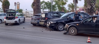 Spettacolare incidente accaduto a Tortoreto Lido nel tardo pomeriggio di ieri