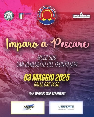 L'Apsd San Benedetto Colmic organizza un divertente pomerigggio finalizzato a conoscere i primi rudimenti della pesca sportiva.