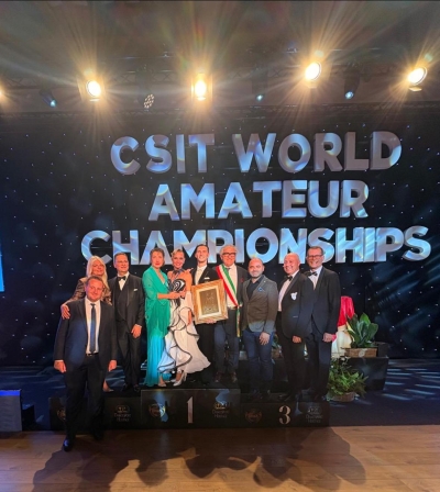 Comunanza - Il borgo piceno sul tetto del mondo: Emanuele Massacci campione di danza sportiva