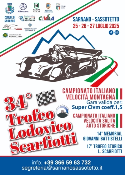 TROFEO SCARFIOTTI 2025: ALLA SARNANO-SASSOTETTO SI TORNA ALLA DOPPIA SALITA DI GARA