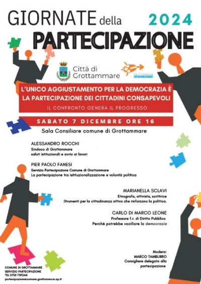 Giornate della Partecipazione, incontro sulla cittadinanza consapevole