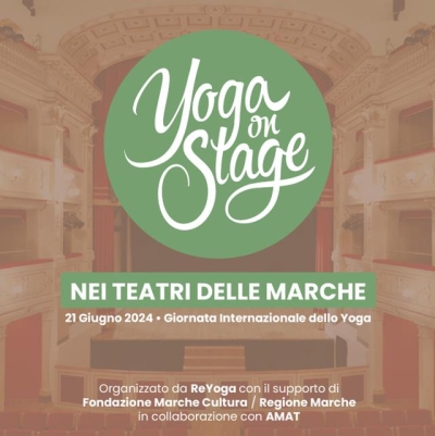 Yoga On Stage nei Teatri delle Marche