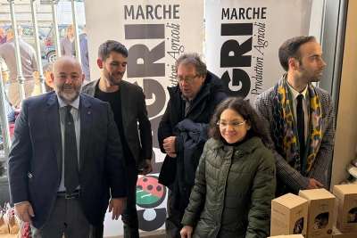 COPAGRI MARCHE: LE ECCELLENZE AGROALIMENTARI DEL TERRITORIO ALLO SCAMBIO DI AUGURI AL MASAF