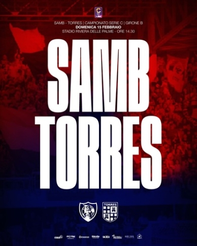 SAMB – TORRES, INFO ACCREDITI E BIGLIETTI