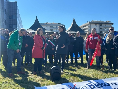 VERTENZA BEKO: IL PRESIDENTE ACQUAROLI ALLA MANIFESTAZIONE INDETTA A FABRIANO
