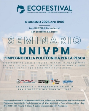 &ldquo;L&rsquo;impegno della Politecnica per la pesca&rdquo;, presentazione del corso di laurea triennale a San Benedetto