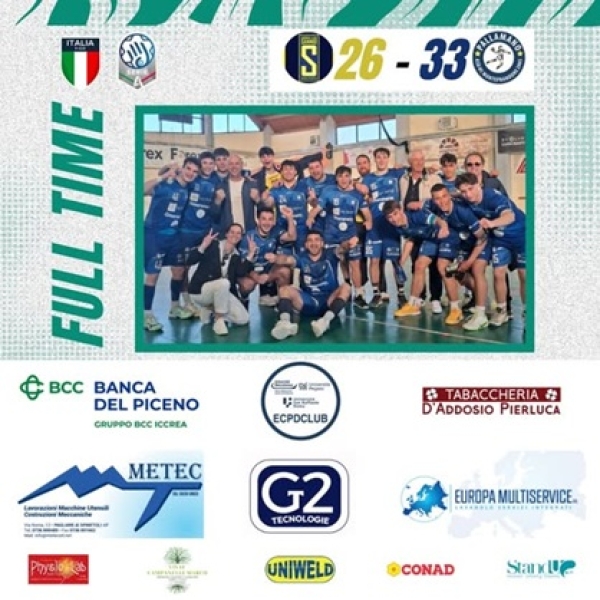 Pallamano: serie A Silver, Sannio vs H.C. Monteprandone (26-33)