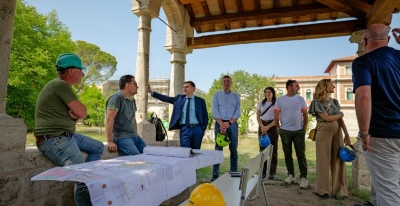 Ascoli Piceno - Parco Saladini Pilastri, nuovo sopralluogo del sindaco: proseguono i lavori