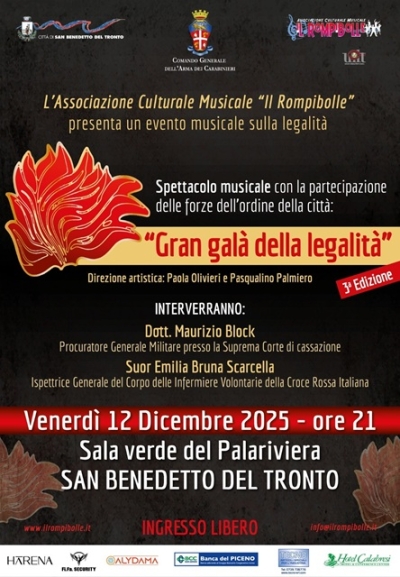 Il “Gran Galà della Legalità” è alla terza edizione