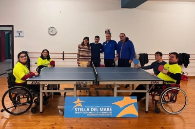 Inaugurato ieri il nuovo progetto sportivo dell’associazione STELLA DEL MARE: tennis tavolo paralimpico