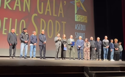 Ascoli Piceno - Gran Galà dello Sport, ieri la cerimonia al Ventidio Basso: ecco tutti i premiati