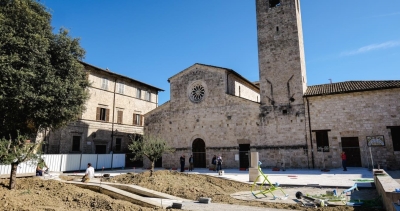 Ascoli Piceno - Riqualificazione di piazza San Tommaso, lavori al rush finale