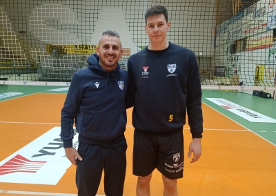 Denislav Bardarov post primo allenamento alla Yuasa Battery
