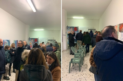 Inaugurata l'esposizione d'arte contemporanea presso la sede del Club degli incorreggibili ottimisti