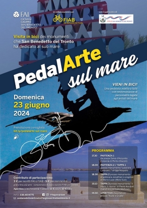 &ldquo;PedalArte sul mare&rdquo;, in bici alla riscoperta dell&rsquo;arte sul mare di San Benedetto
