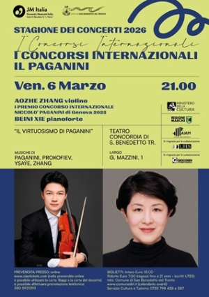 Venerd&igrave; 6 marzo serata inaugurale per la Stagione dei Concerti 2026 presso il Teatro Concordia